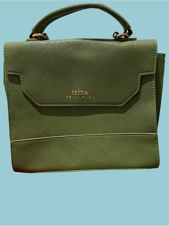 Trina Turk Handbags - Trina Turk Olive Green Top-Handle Satchel